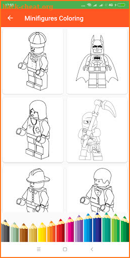 Minifigures Coloring screenshot