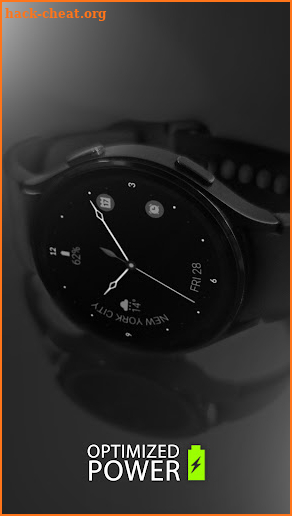 Minimal black v22 watch face screenshot