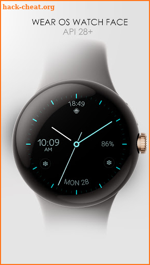 Minimal black v24 watch face screenshot