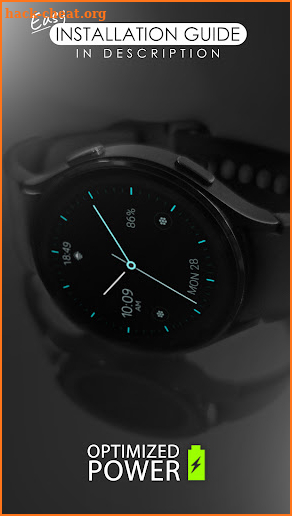 Minimal black v24 watch face screenshot