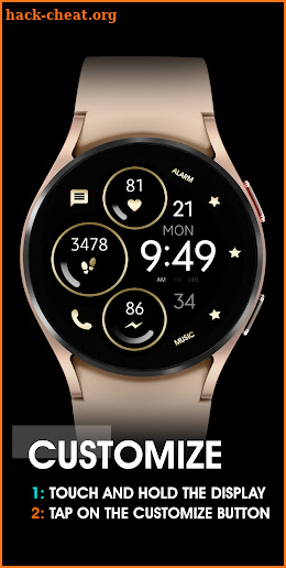 Minimal Bronze Watch Face screenshot