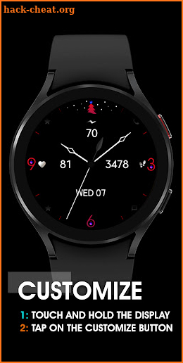 Minimal Christmas Watch Face screenshot