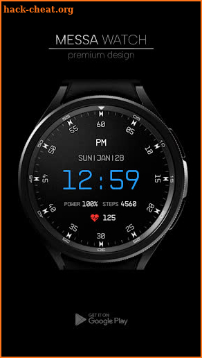 Minimal Digital Watch Face screenshot