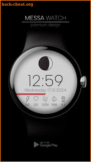 Minimal Watch Face Digital screenshot