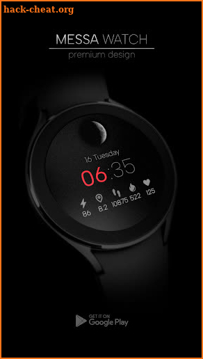 Minimal Watch Face Moon screenshot