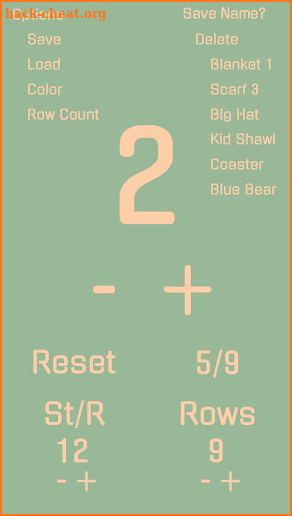 Minimalist Stitch Counter screenshot