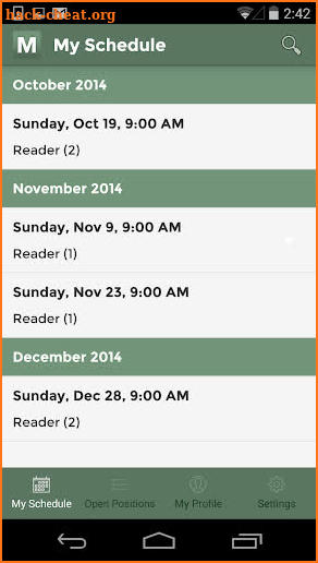 Ministry Scheduler Pro screenshot