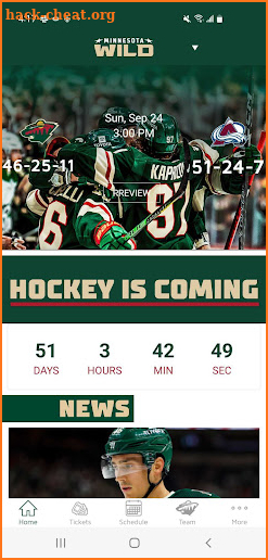 Minnesota Wild screenshot