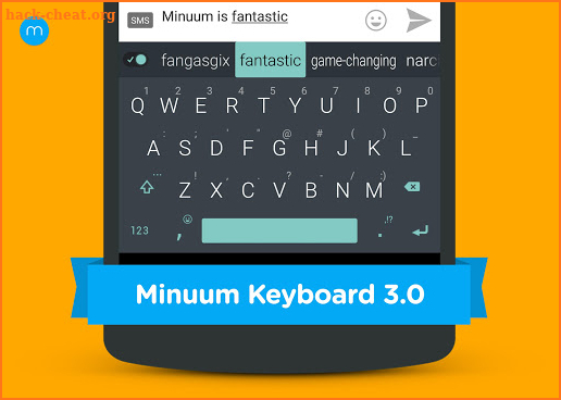 Minuum Keyboard Free + Emoji screenshot