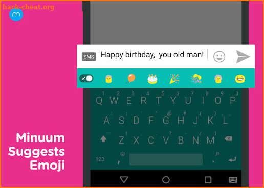 Minuum Keyboard Free + Emoji screenshot