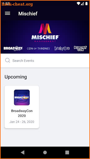 Mischief Events screenshot
