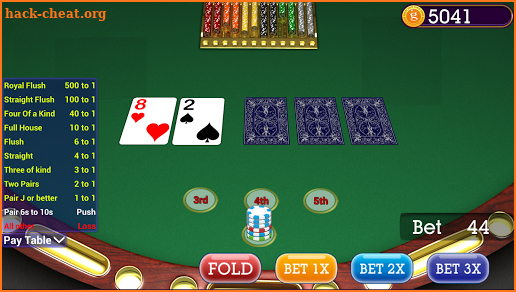 Mississippi Stud Poker screenshot