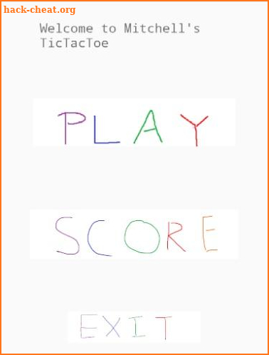 Mitchell's Tic Tac Toe screenshot