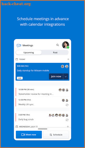 MiTeam Meetings screenshot