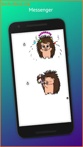 Mitzi Hedgehog Emojis screenshot