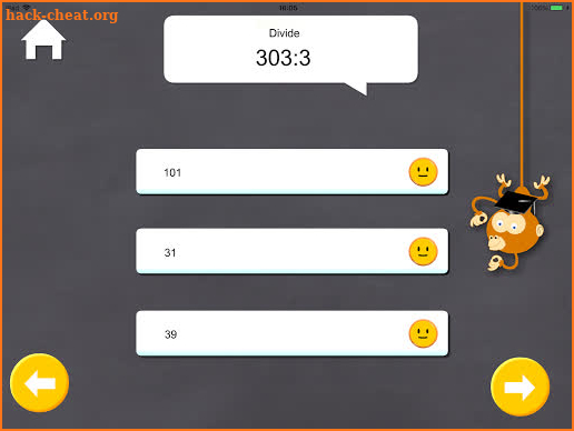 Mixed Math quiz screenshot