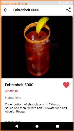 Mixology screenshot