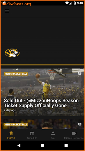 Mizzou Tigers screenshot