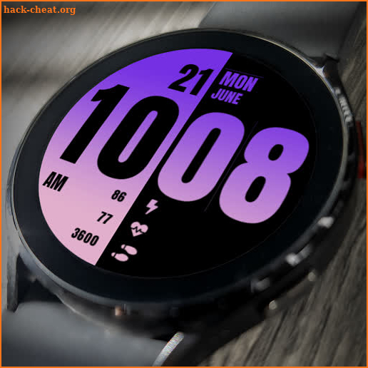 MJ232 Digital Watch Face screenshot