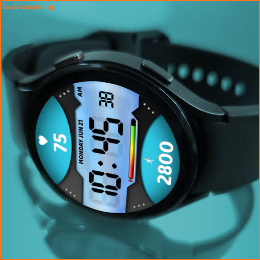 MJ255 Digital Watch Face screenshot