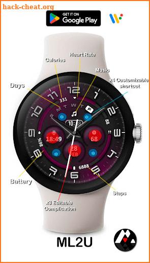 ML2U 191 Watch Face screenshot