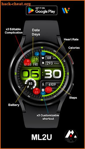 ML2U 214 Watch Face screenshot