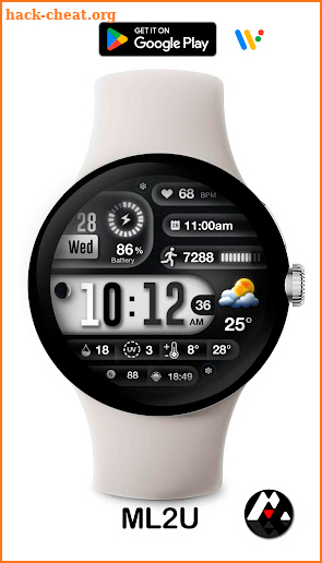 ML2U 256 Watch Face screenshot