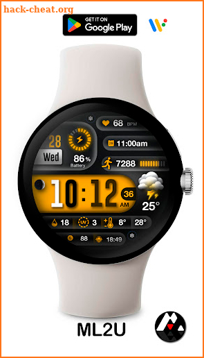ML2U 256 Watch Face screenshot