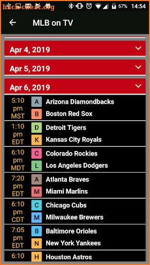 MLB Games Live on TV - Free screenshot