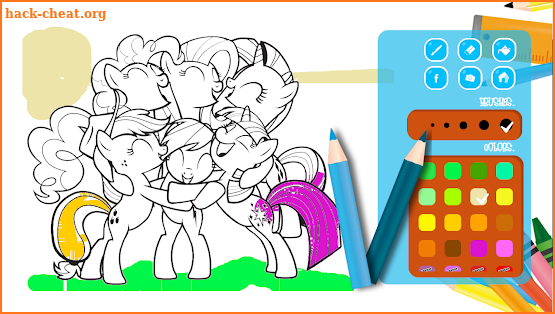 MLP coloring game for kids screenshot