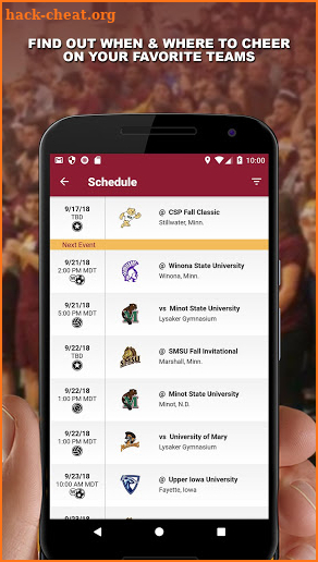 MN Crookston Athletics screenshot