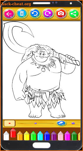 Moana Coloring Book Pages screenshot