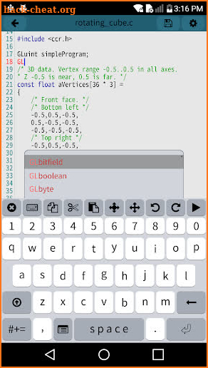 Mobile C { C/C++ Compiler } screenshot