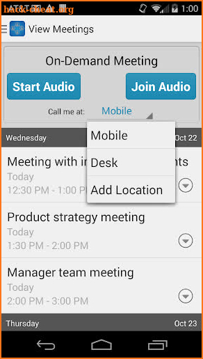 Mobile Conference Connect screenshot