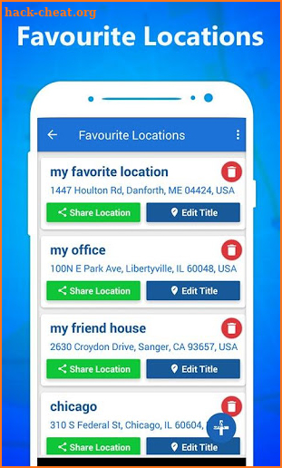 Mobile Location Tracker screenshot