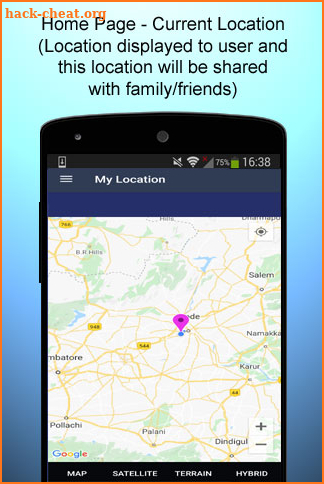 Mobile Location Tracker screenshot