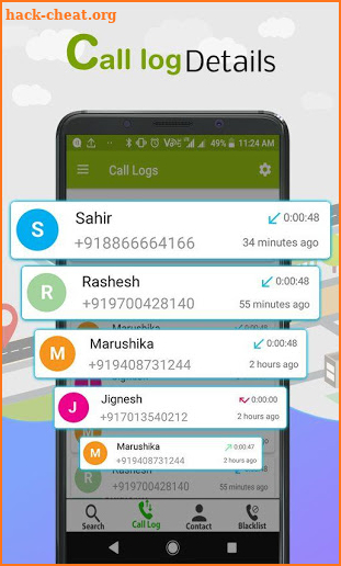 Mobile number locator : Area calculator , Compass screenshot