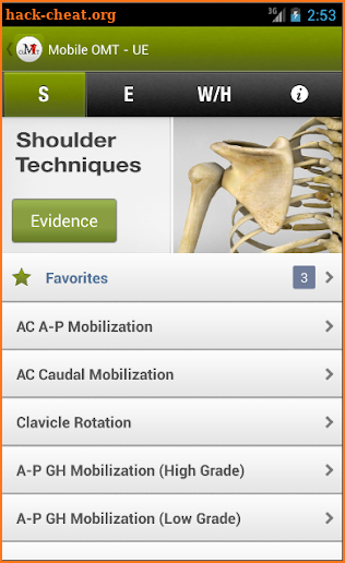 Mobile OMT Upper Extremity screenshot