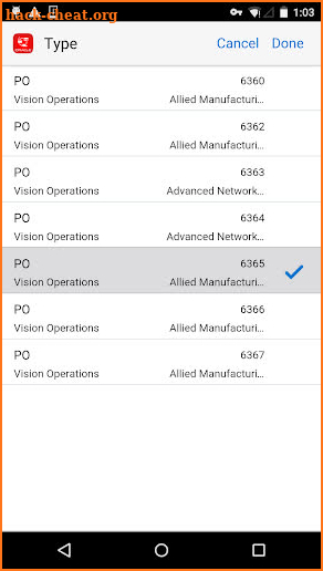 Mobile Supply Chain for EBS screenshot