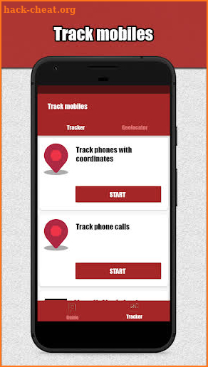 Mobile Tracker In English screenshot