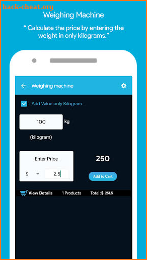 Mobile weight scale: grams,kg Weight Converter screenshot