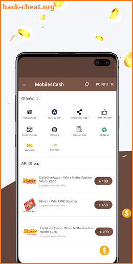 Mobile4Cash screenshot