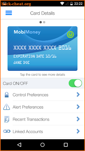 MobiMoney screenshot