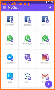 MoChat(Clone App)--Clone Multi Parallel Accounts screenshot
