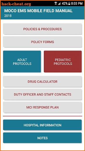 MOCO EMS Mobile Field Manual screenshot