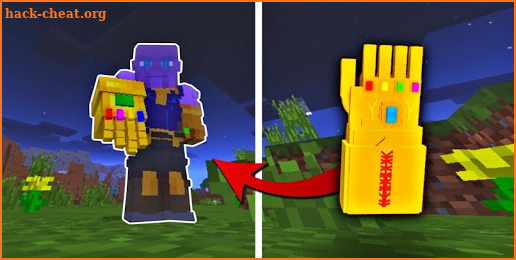 Mod for Minecraft Infinity Gauntlet screenshot