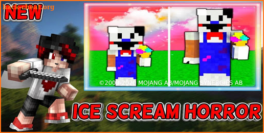 Mod Ice Scream Horror for PE + Skin Pack screenshot