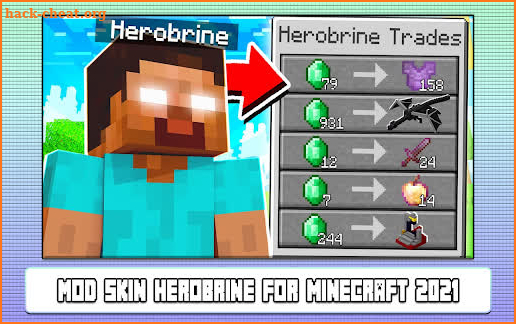 Mod Skin Herobrine for Minecraft screenshot