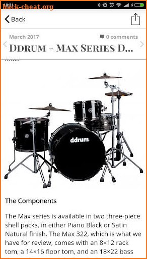 Modern Drummer Magazine screenshot