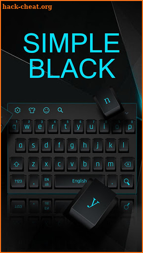 Modern Simple Black keyboard screenshot